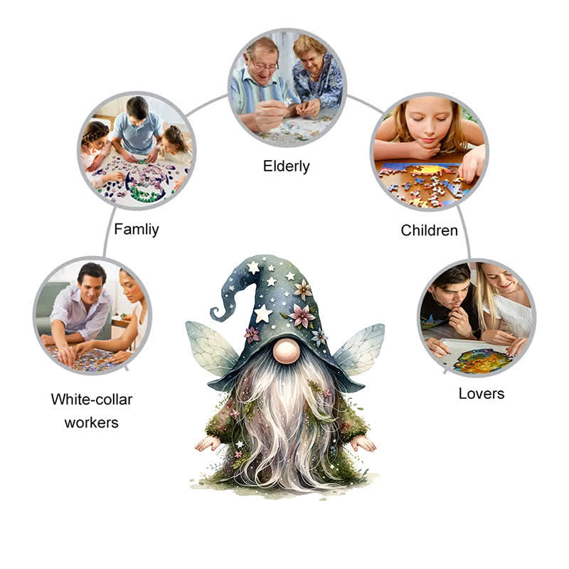 Rubbyoo Forest Gnome - Wooden Jigsaw Puzzle - image 4