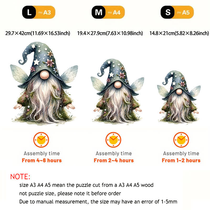 Rubbyoo Forest Gnome - Wooden Jigsaw Puzzle - image 2