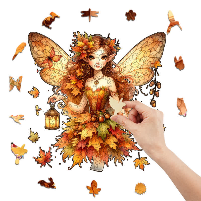 Rubbyoo Autumn Garden Fairy - Wooden Jigsaw Puzzle - image 1