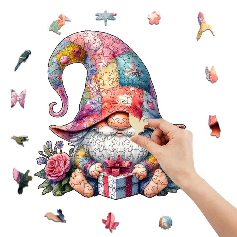 Rubbyoo Cute Gnome - Wooden Jigsaw Puzzle - image 7