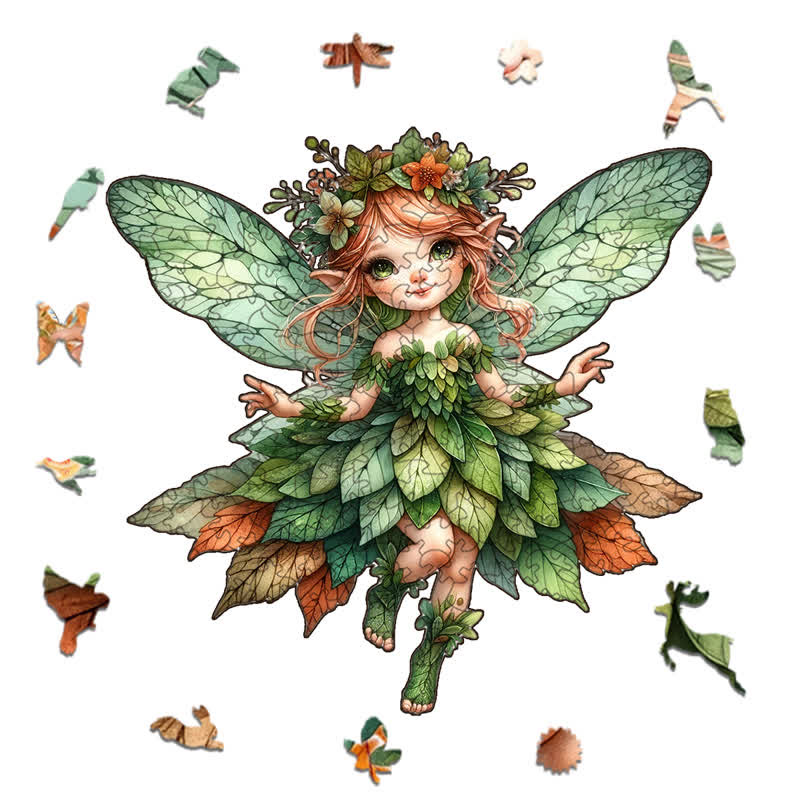 Rubbyoo Green Fairy - Wooden Jigsaw Puzzle - image 1
