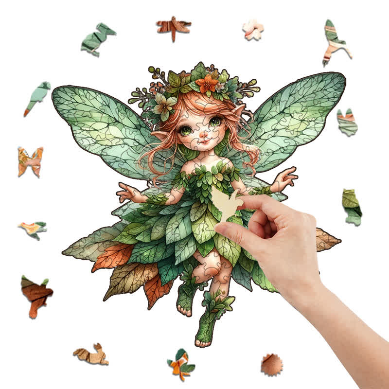 Rubbyoo Green Fairy - Wooden Jigsaw Puzzle - image 6
