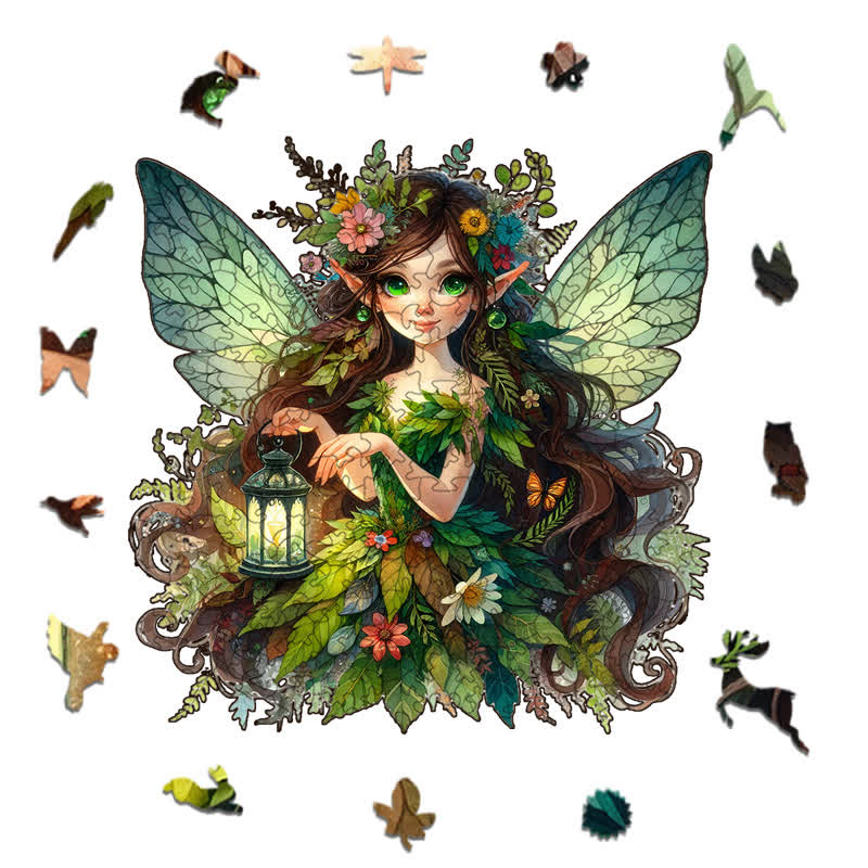 Garden Fairy - Wooden Jigsaw Puzzle - image 1
