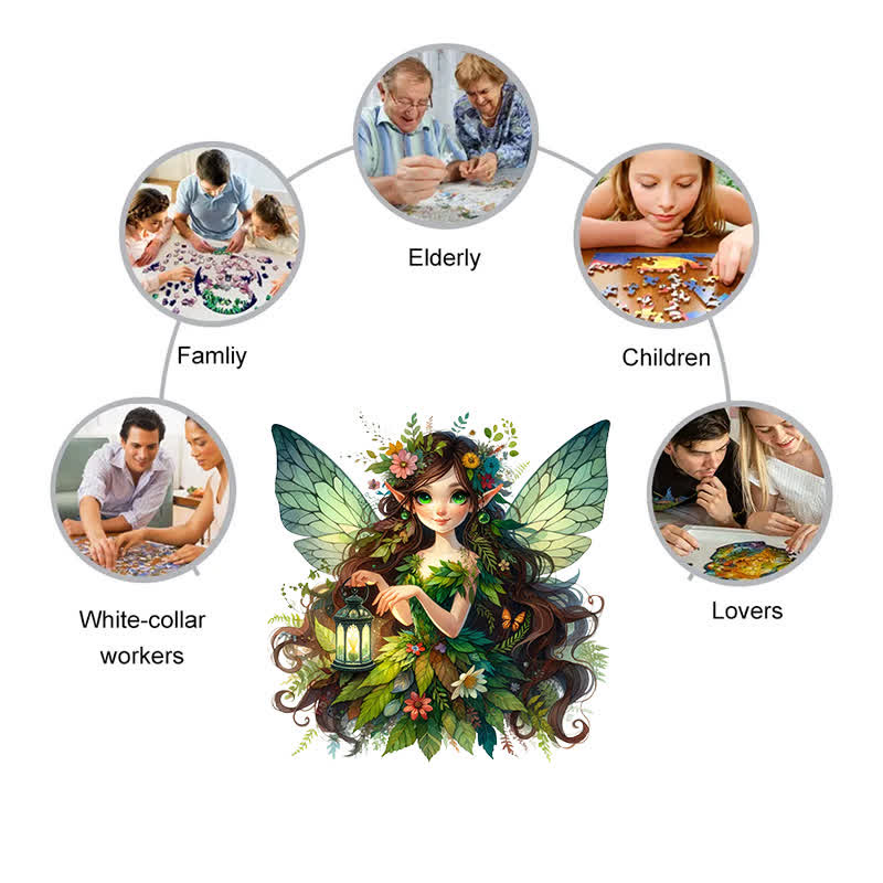 Garden Fairy - Wooden Jigsaw Puzzle - image 6