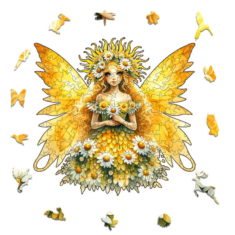 Rubbyoo Golden Fairy - Wooden Jigsaw Puzzle - image 8