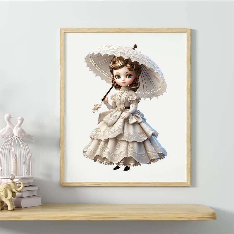 Rubbyoo Elegance Bisque Dolls Victorian Dolls With Hats - Wooden Jigsaw Puzzle - image 5