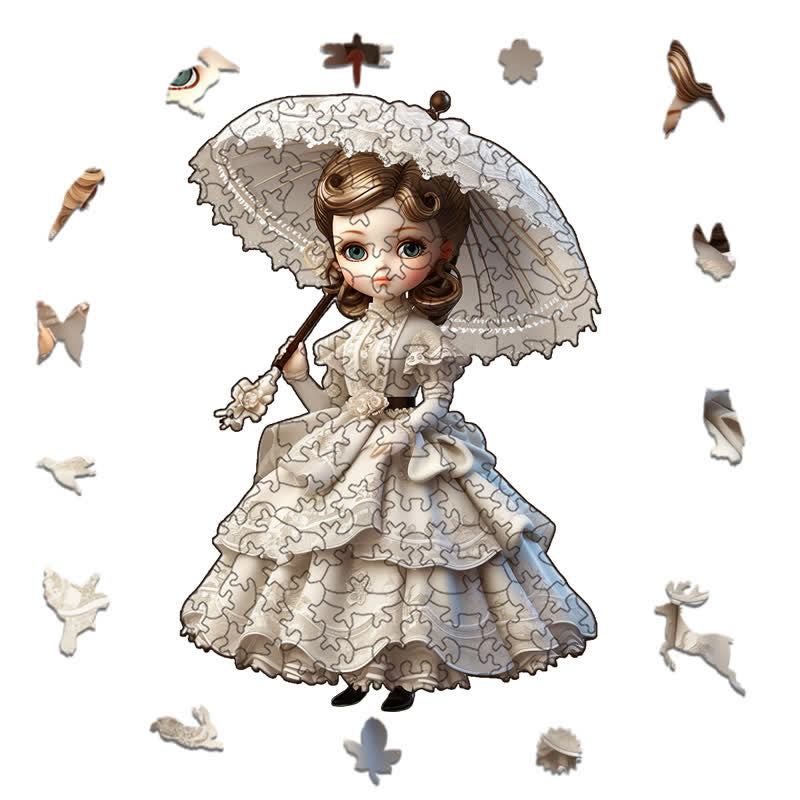 Rubbyoo Elegance Bisque Dolls Victorian Dolls With Hats - Wooden Jigsaw Puzzle - image 1