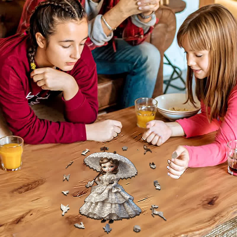 Rubbyoo Elegance Bisque Dolls Victorian Dolls With Hats - Wooden Jigsaw Puzzle - image 4