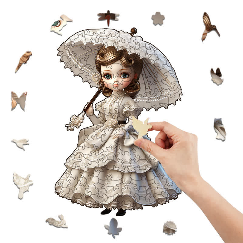 Rubbyoo Elegance Bisque Dolls Victorian Dolls With Hats - Wooden Jigsaw Puzzle - image 8