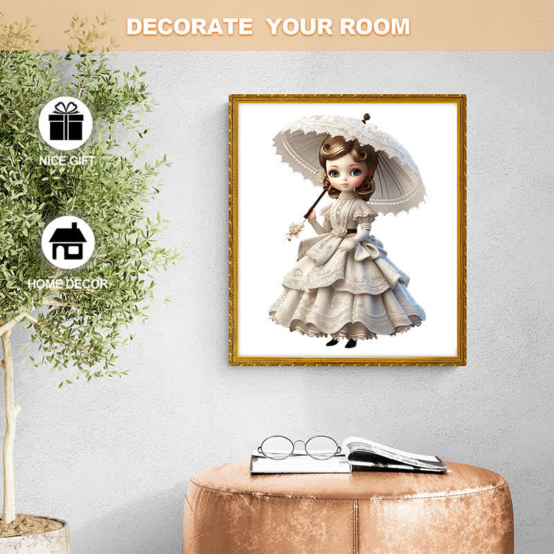 Rubbyoo Elegance Bisque Dolls Victorian Dolls With Hats - Wooden Jigsaw Puzzle - image 7