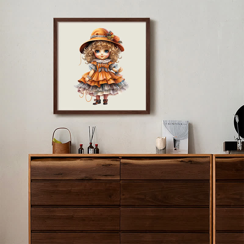 Rubbyoo Isolated Vintage Porcelain Dolls with Elegant Hats - Wooden Jigsaw Puzzle - image 6