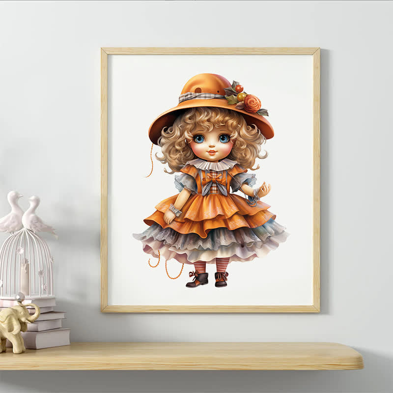 Rubbyoo Isolated Vintage Porcelain Dolls with Elegant Hats - Wooden Jigsaw Puzzle - image 4