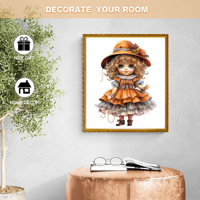 Rubbyoo Isolated Vintage Porcelain Dolls with Elegant Hats - Wooden Jigsaw Puzzle - image 7