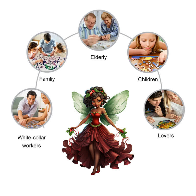 Rubbyoo Majestic Black Little Girl - Wooden Jigsaw Puzzle - image 4