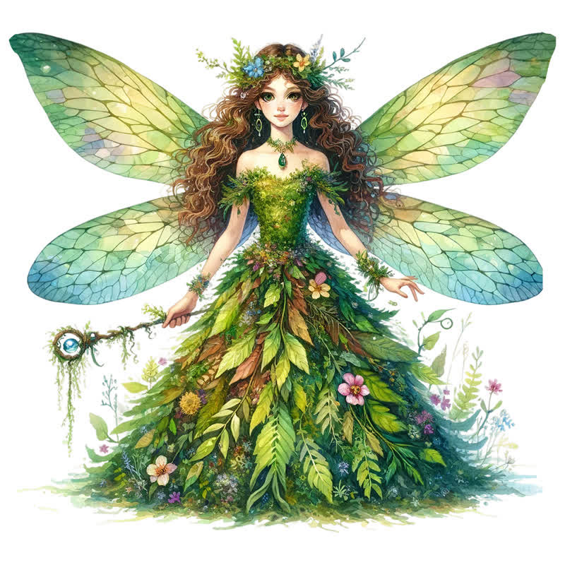 Rubbyoo Celtic Fairy - Wooden Jigsaw Puzzle - A3 - Wooden Gift Packaging - image 0