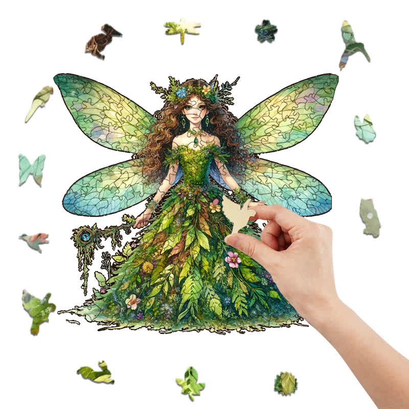 Rubbyoo Celtic Fairy - Wooden Jigsaw Puzzle - image 7