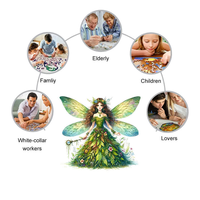 Rubbyoo Celtic Fairy - Wooden Jigsaw Puzzle - image 5