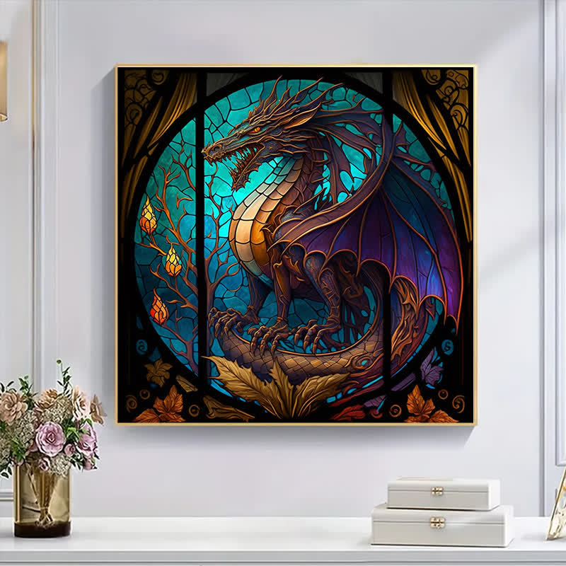 Rubbyoo Dragon Stained -2 Wooden Jigsaw Puzzle - image 4