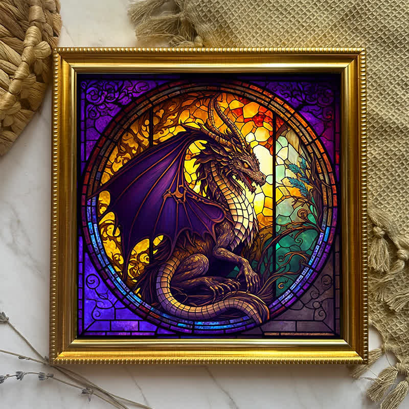 Rubbyoo Dragon Stained -4 Wooden Jigsaw Puzzle - image 5