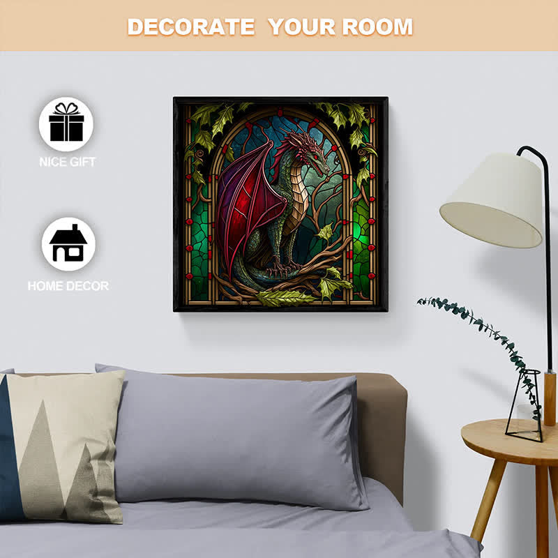 Rubbyoo Dragon Stained -3 Wooden Jigsaw Puzzle - image 6