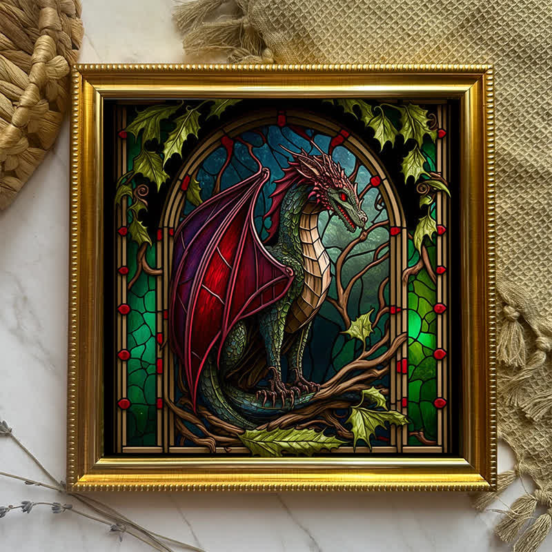 Rubbyoo Dragon Stained -3 Wooden Jigsaw Puzzle - image 8