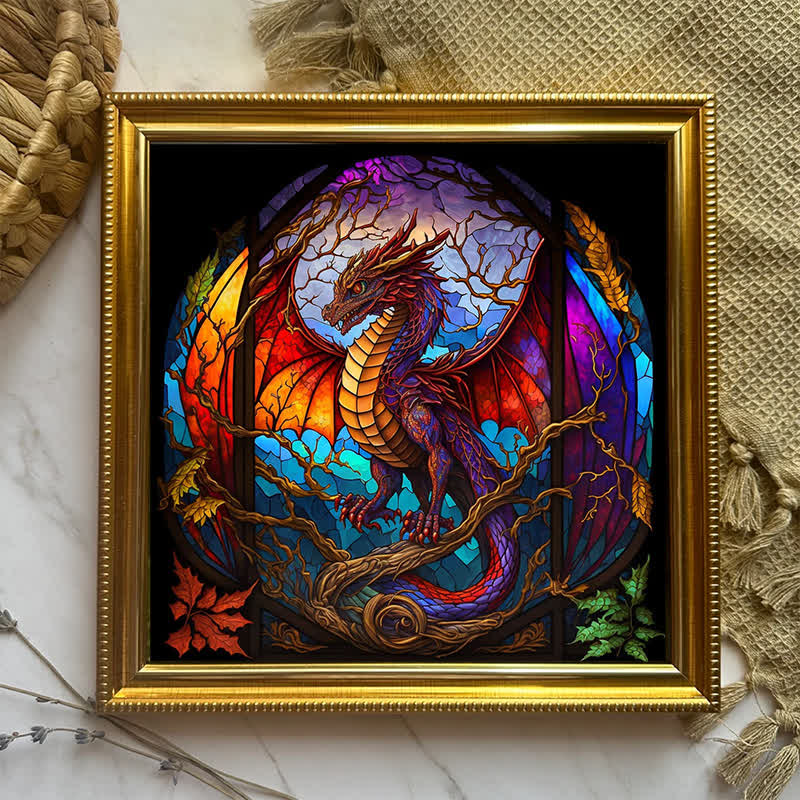 Rubbyoo Dragon Stained -1 Wooden Jigsaw Puzzle - image 4