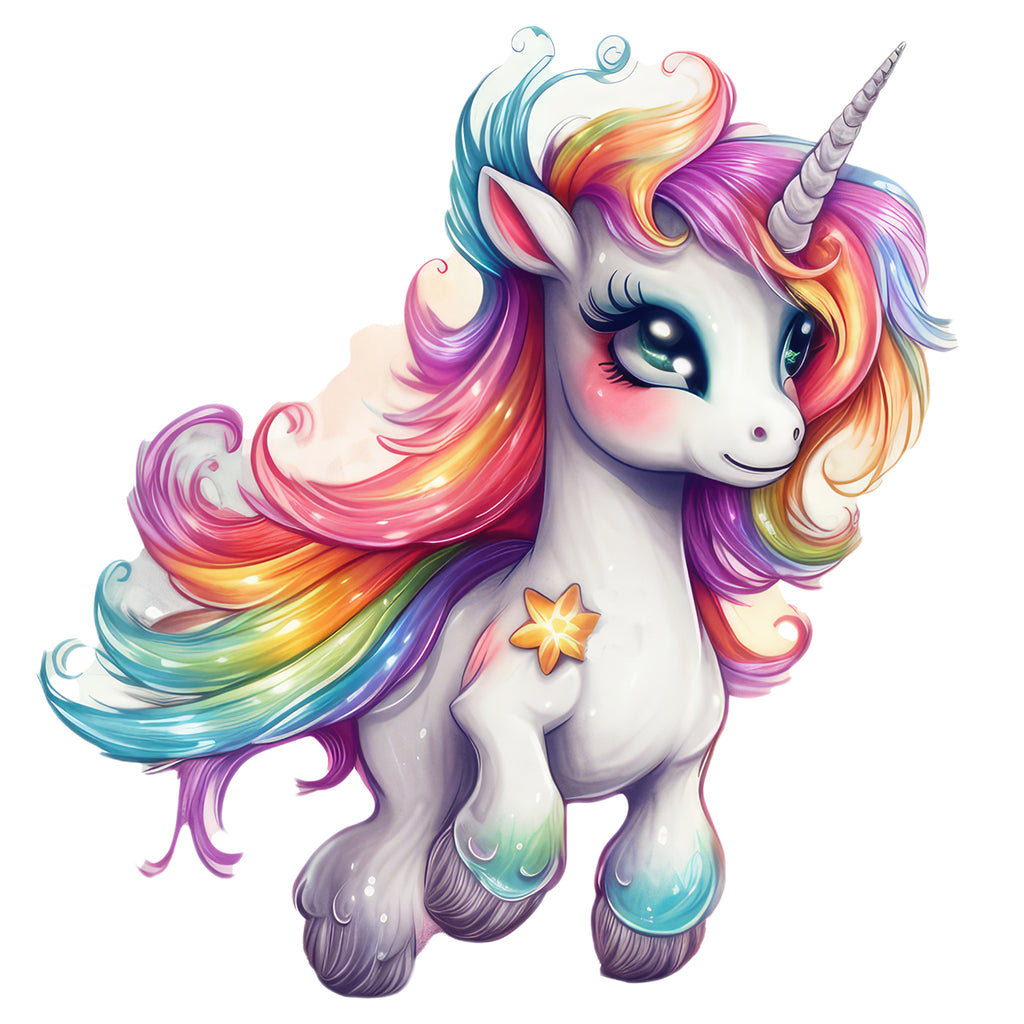 Rubbyoo Cute Unicorn With A Rainbow Mane - Wooden Jigsaw Puzzle - A3 - Wooden Gift Packaging - image 0