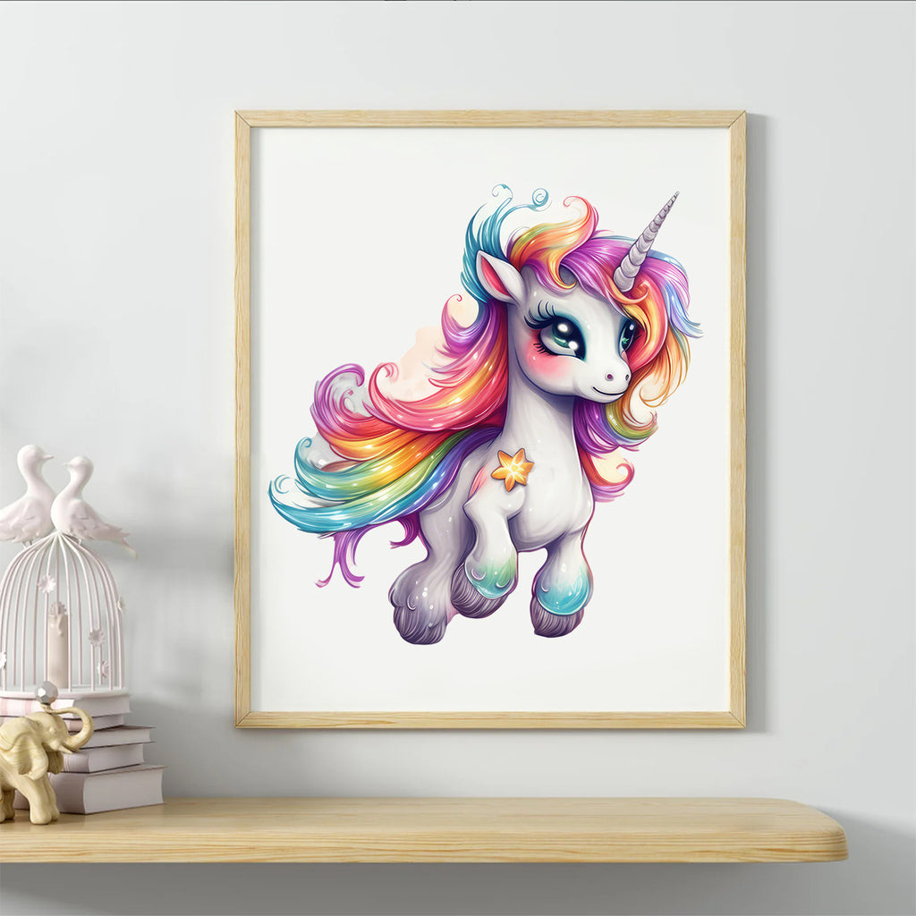 Rubbyoo Cute Unicorn With A Rainbow Mane - Wooden Jigsaw Puzzle - image 5