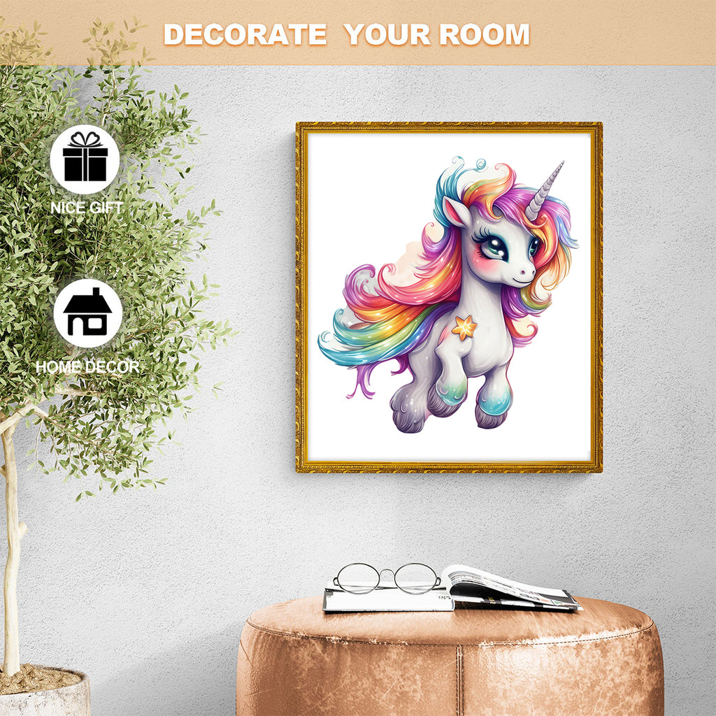 Rubbyoo Cute Unicorn With A Rainbow Mane - Wooden Jigsaw Puzzle - image 6