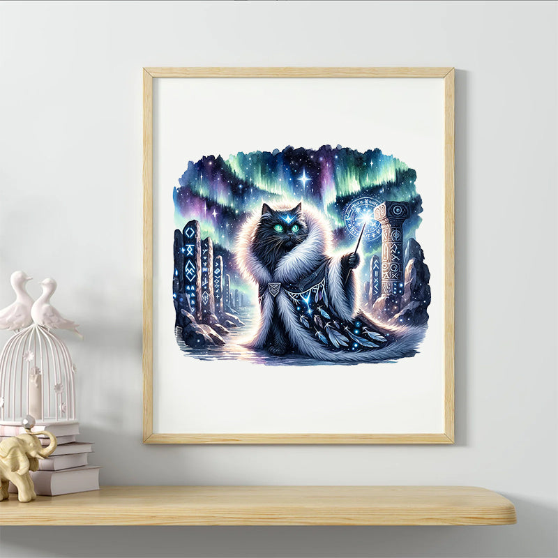 Rubbyoo Majestic Sorcerer Cat | Guardian Of The Arcane - Wooden Jigsaw Puzzle - image 4