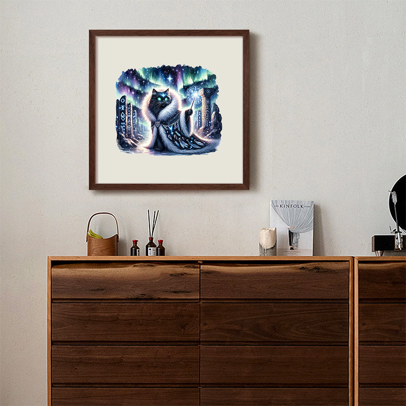 Rubbyoo Majestic Sorcerer Cat | Guardian Of The Arcane - Wooden Jigsaw Puzzle - image 8