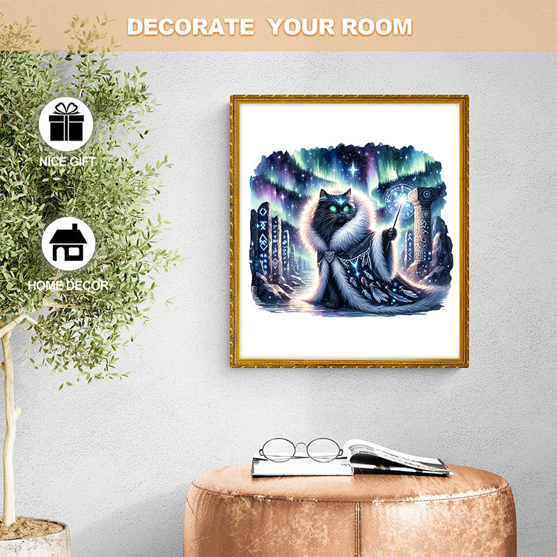 Rubbyoo Majestic Sorcerer Cat | Guardian Of The Arcane - Wooden Jigsaw Puzzle - image 6