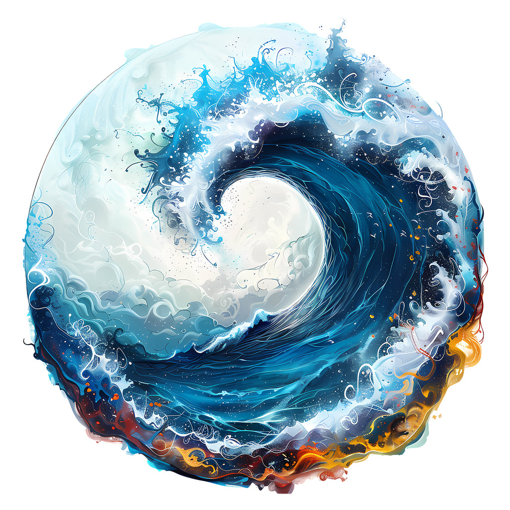 Rubbyoo Marine life in ocean - Wooden Jigsaw Puzzle - A3 - Wooden Gift Packaging - image 0