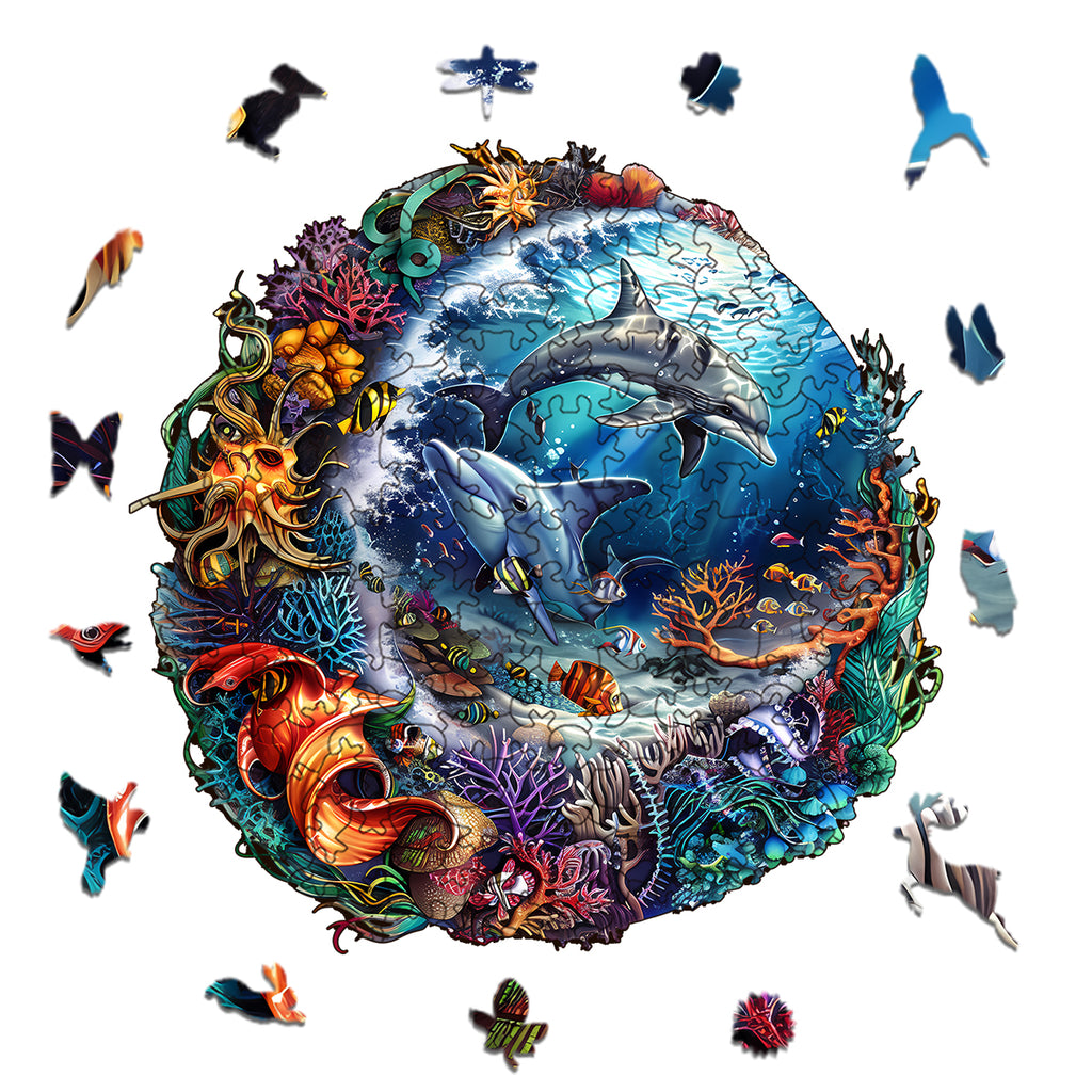Rubbyoo Marine animals - Wooden Jigsaw Puzzle - image 1