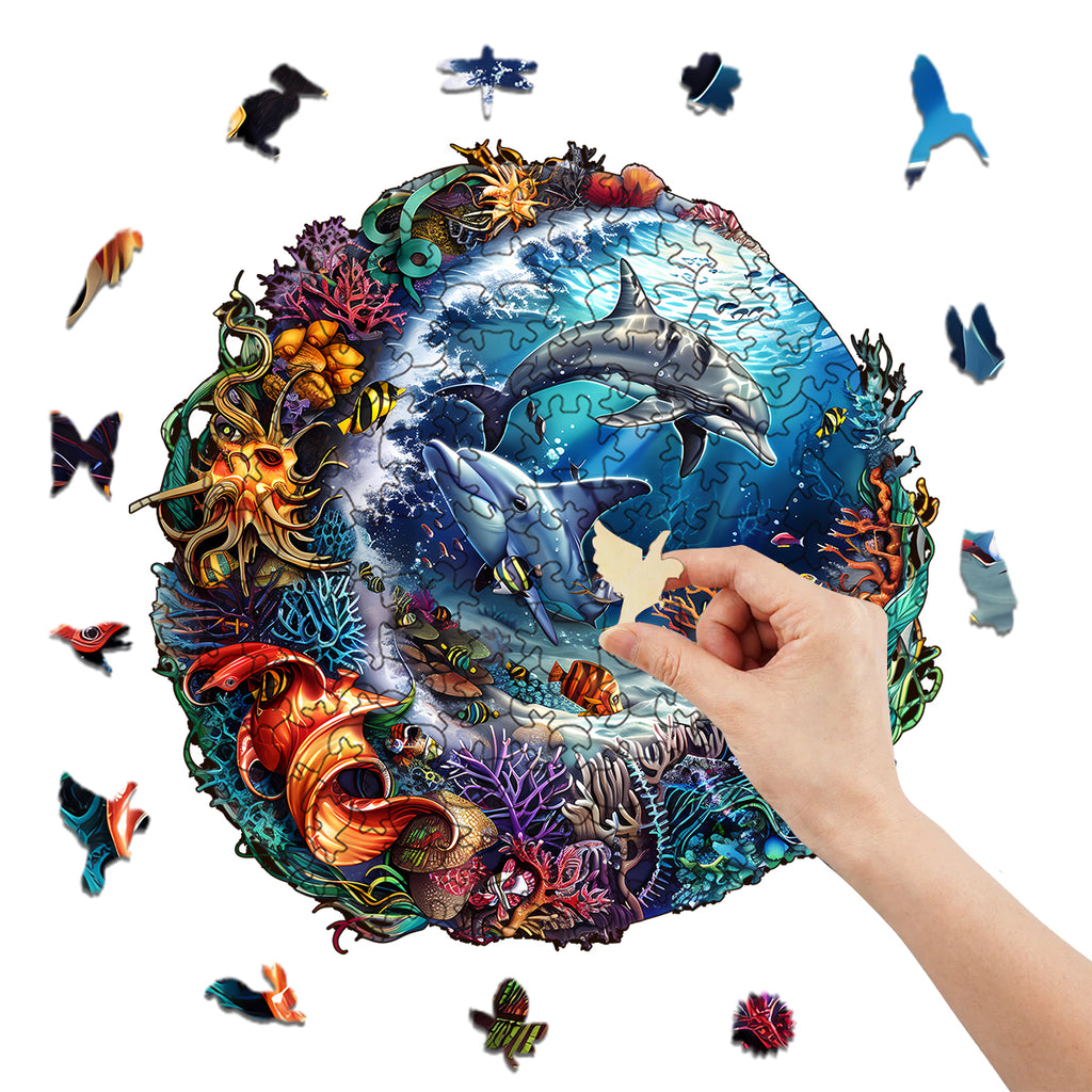 Rubbyoo Marine animals - Wooden Jigsaw Puzzle - image 6