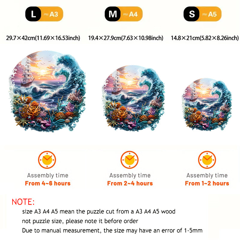 Rubbyoo Vibrant ocean - Wooden Jigsaw Puzzle - image 2