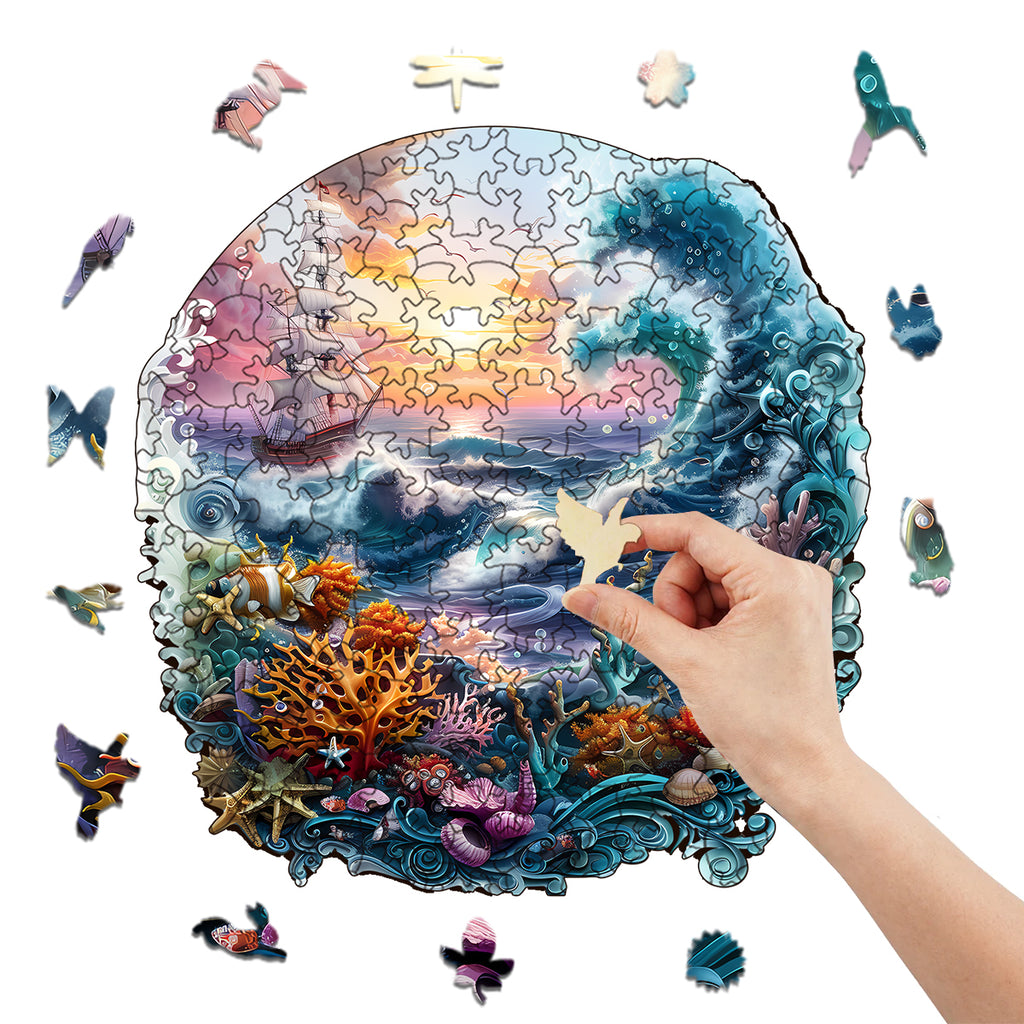 Rubbyoo Vibrant ocean - Wooden Jigsaw Puzzle - image 6