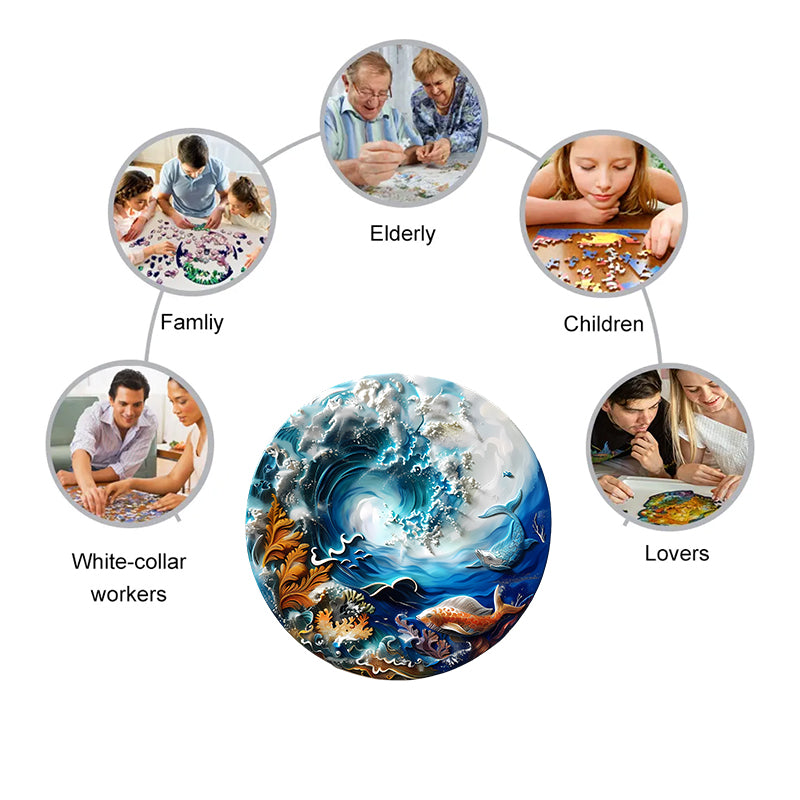 Rubbyoo bany turtle -2 Wooden Jigsaw Puzzle - image 4