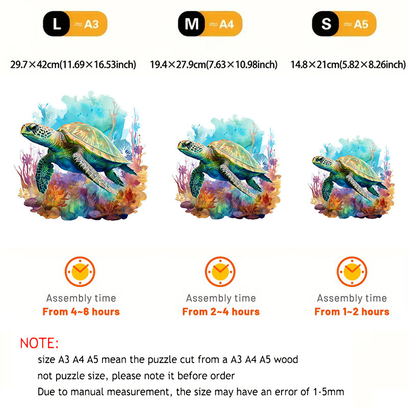 Rubbyoo turtle -3 Wooden Jigsaw Puzzle - image 6