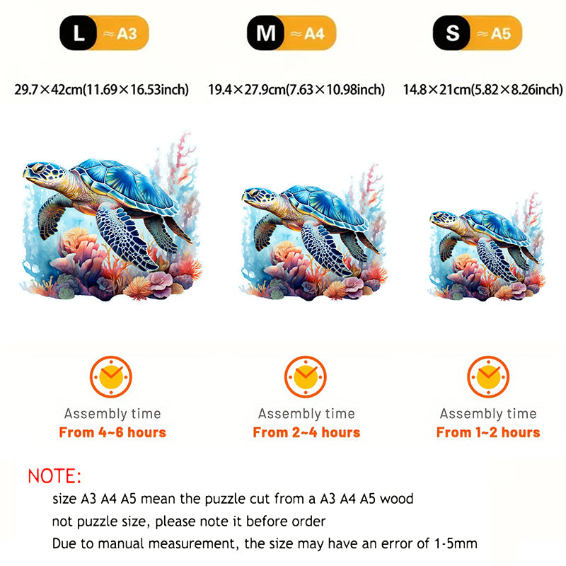 Rubbyoo turtle -4 Wooden Jigsaw Puzzle - image 4