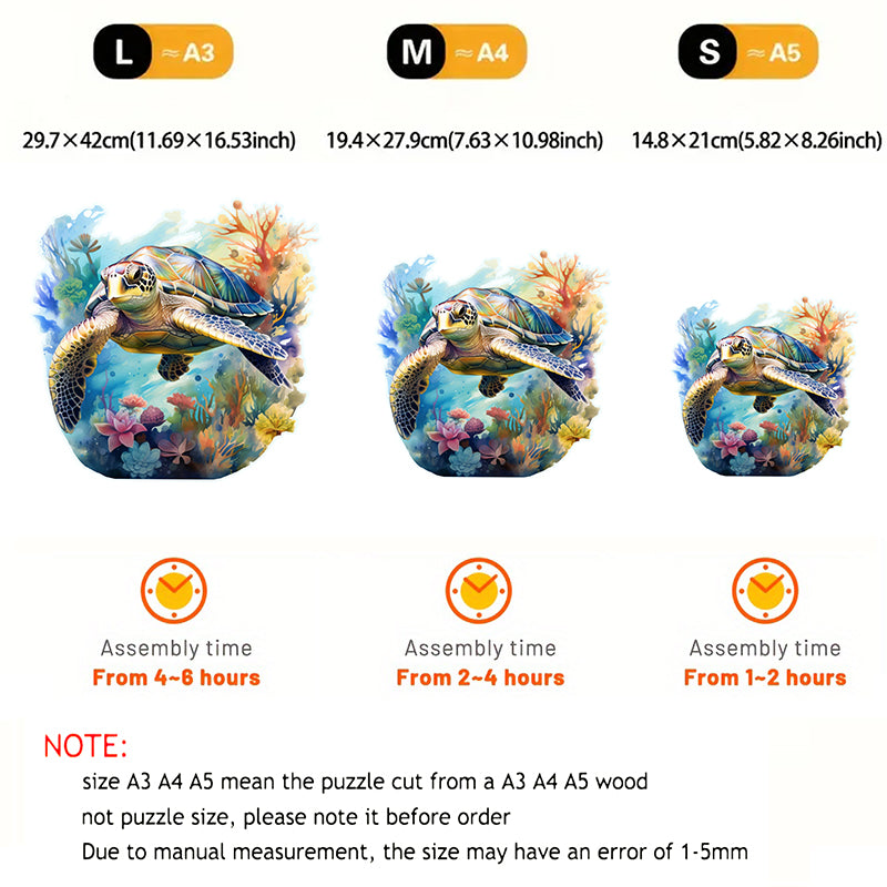 Rubbyoo turtle -2 Wooden Jigsaw Puzzle - image 2