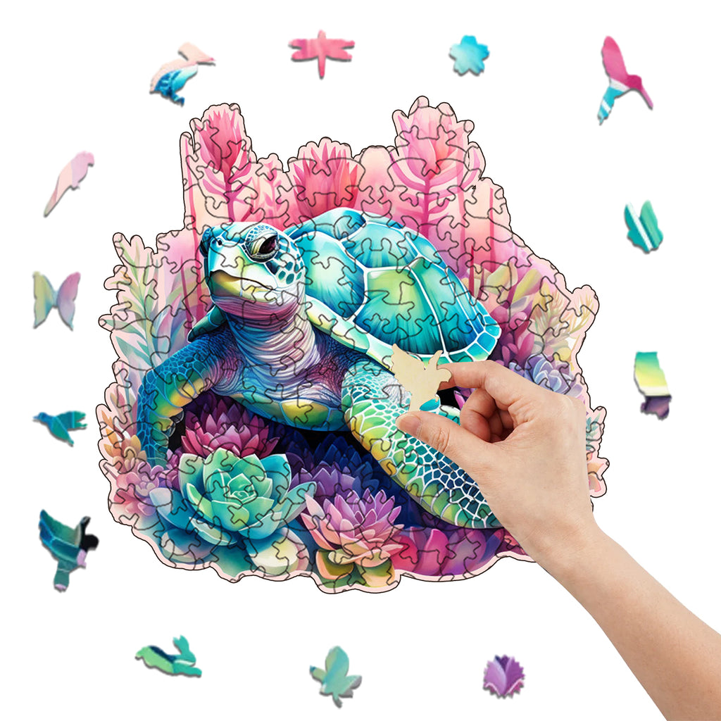 Rubbyoo turtle -1 Wooden Jigsaw Puzzle - image 7