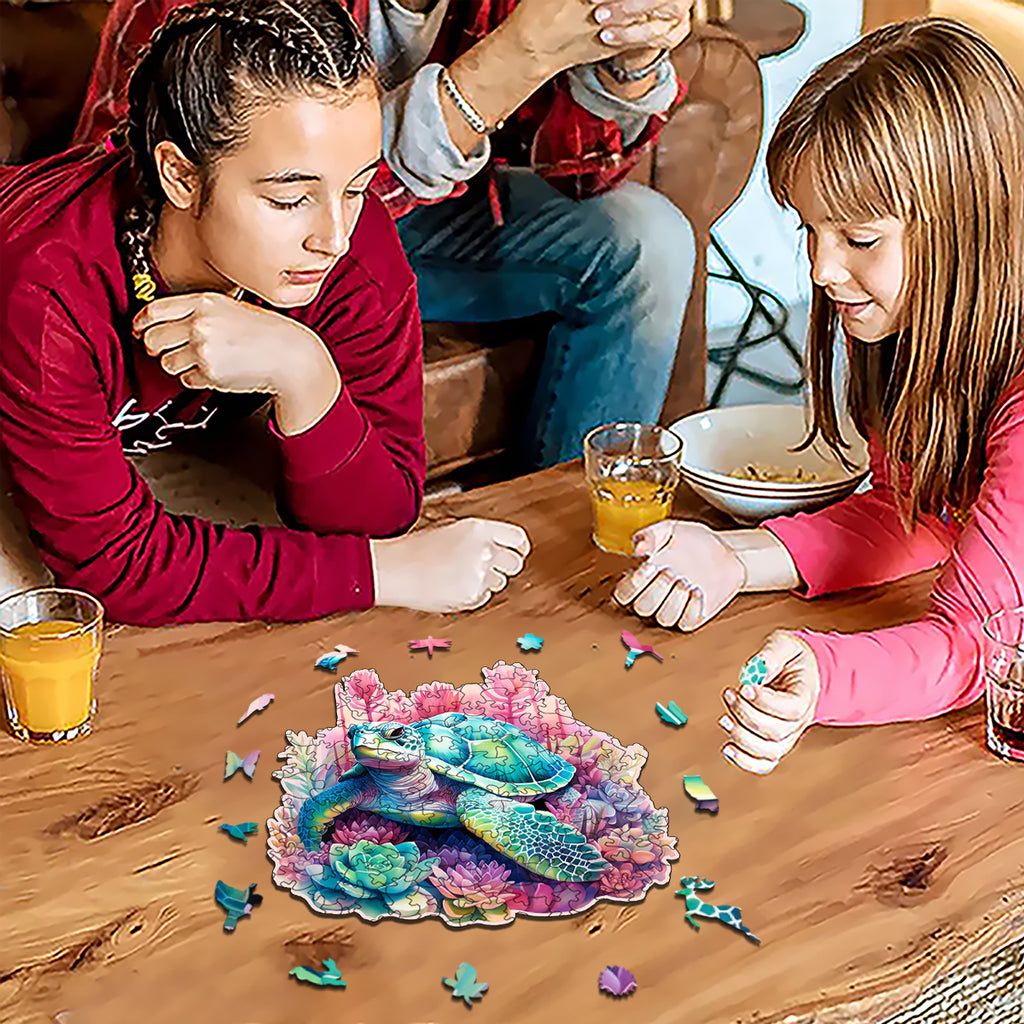 Rubbyoo turtle -1 Wooden Jigsaw Puzzle - image 8