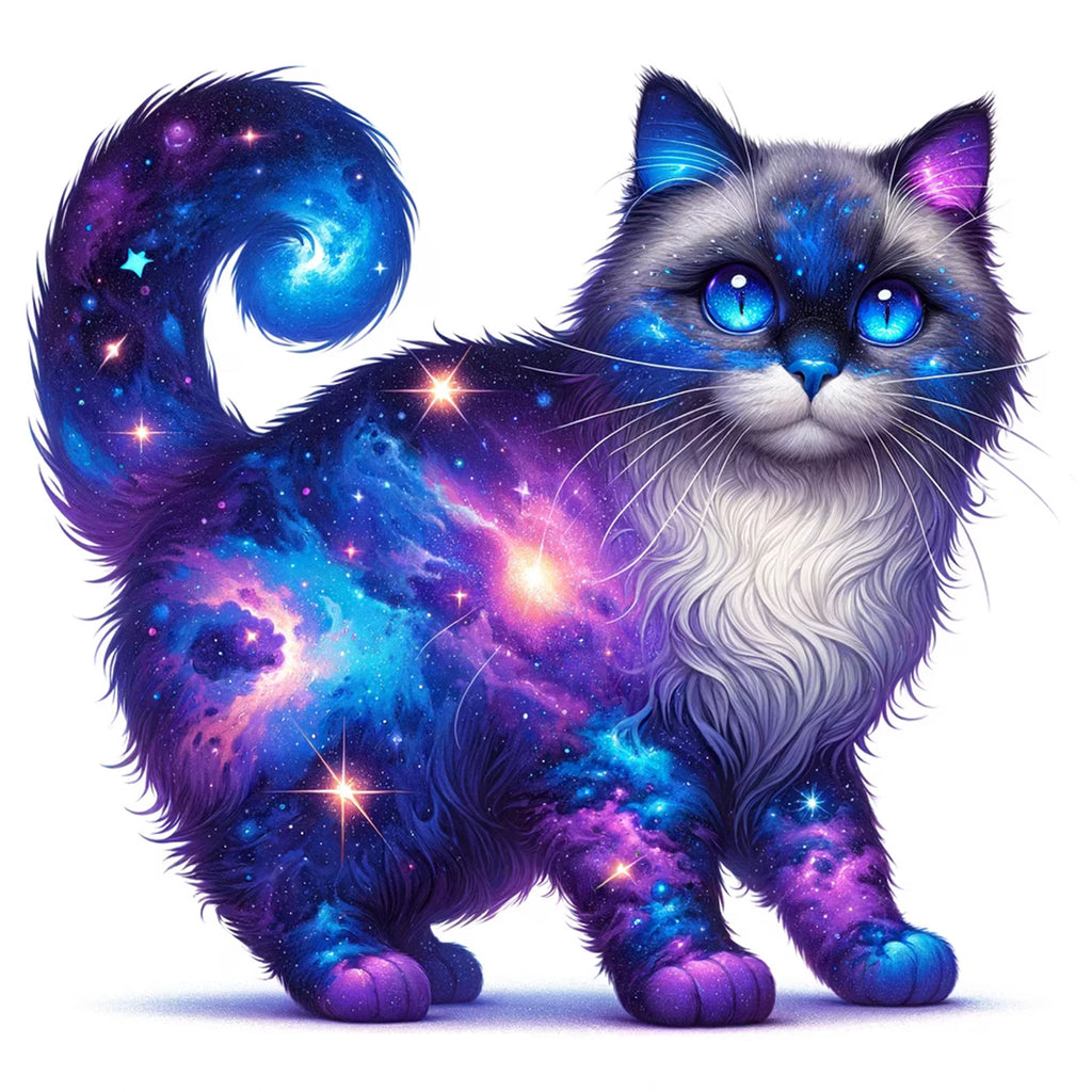 Rubbyoo Cosmic Garden Cat -6 Wooden Jigsaw Puzzle - A3 - Wooden Gift Packaging - image 0