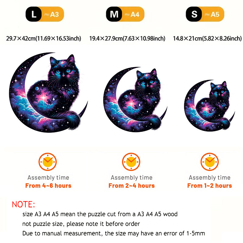 Rubbyoo Cosmic Garden Cat -4 Wooden Jigsaw Puzzle - image 2