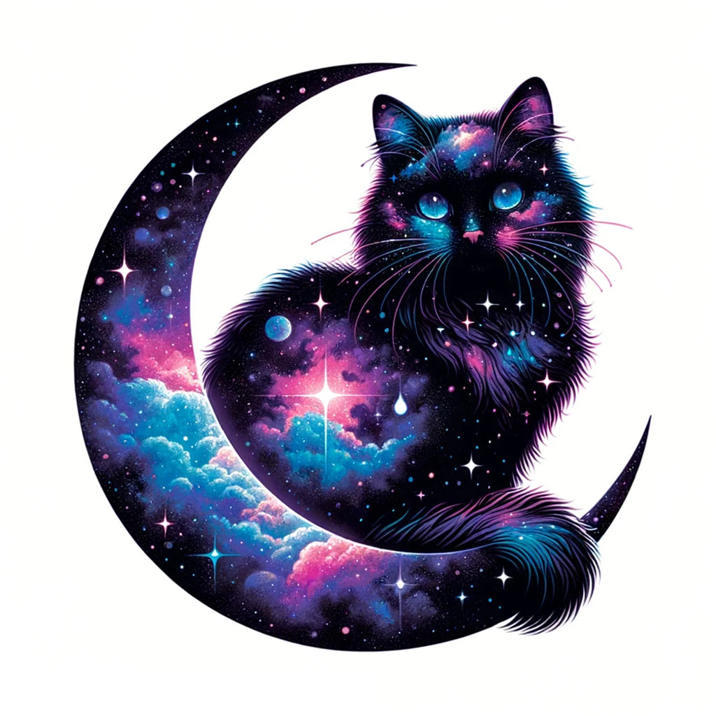 Rubbyoo Cosmic Garden Cat -4 Wooden Jigsaw Puzzle - A3 - Wooden Gift Packaging - image 0