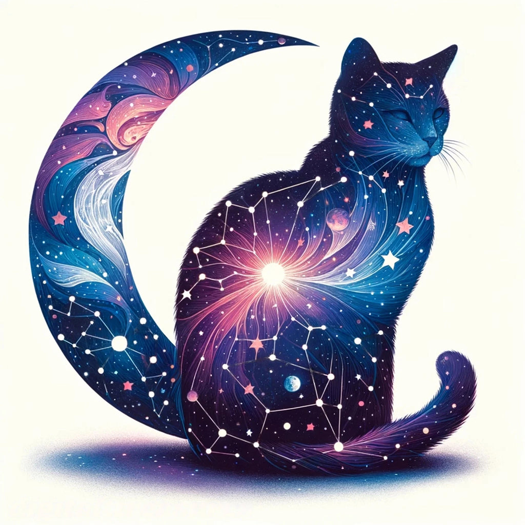 Rubbyoo Cosmic Garden Cat -3 Wooden Jigsaw Puzzle - A3 - Wooden Gift Packaging - image 0