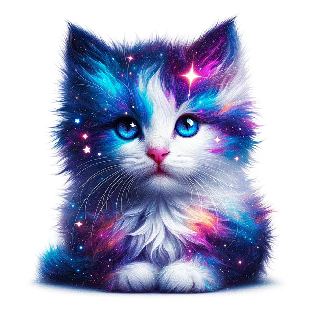 Rubbyoo Cosmic Garden Cat -2 Wooden Jigsaw Puzzle - A3 - Wooden Gift Packaging - image 0