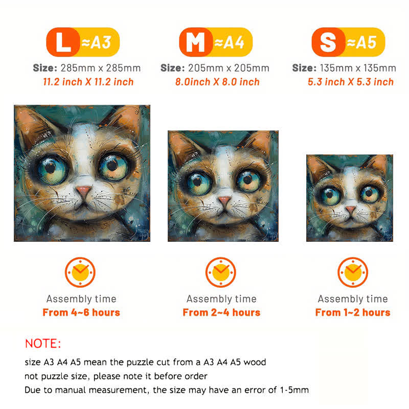 Rubbyoo Dull Cat - Wooden Jigsaw Puzzle - image 2