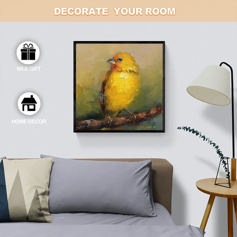 Rubbyoo Yellow Saffron Finch Bird - Wooden Jigsaw Puzzle - image 5